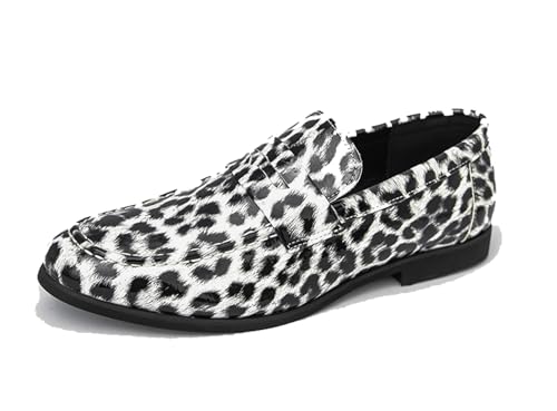 MINITOO Herren Slip On Mokassins Schuhe mit Schnalle Casual Sommer Loafers Y2230 Weiß EU 38 von MINITOO