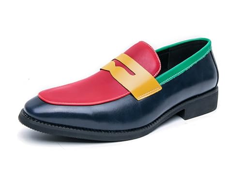 MINITOO Herren Slip On Mokassins Schuhe mit Schnalle Casual Sommer Loafers Y87202 Mehrfarbig EU 40 von MINITOO