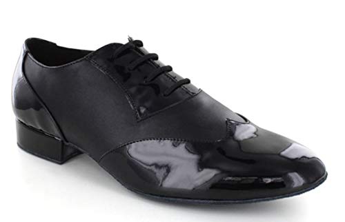 MINITOO Herren Tanzschuhe Standard & Latein Dance Schuhe Schwarz EU 45 von MINITOO