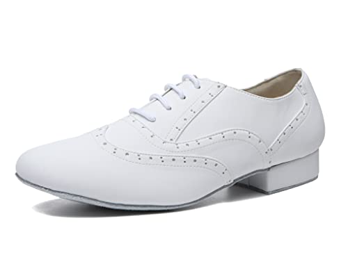 MINITOO Junge Herren Tanzschuhe Standard Latein Ballsaal Schuhe Tango Salsa Tanze Schuhe L499 Weib EU 42.5 von MINITOO