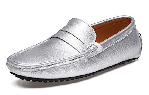 MINITOO YY6688 Herren-Halbschuhe mit Schnalle, Silber - silber - Größe: 47 EU von MINITOO