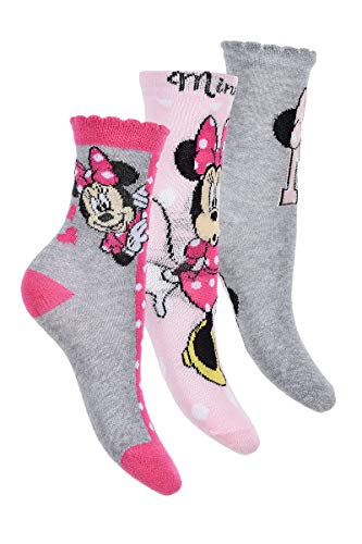 Minnie Mouse Socken-Set 3 TLG. Strümpfe für Kinder, Größe:27/30, Motiv:Motiv 1 von Minnie Mouse