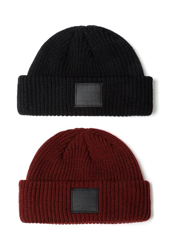 MINOTI Beanie Dockermütze mit hohem Umschlag, für Jungen (2-er Pack) Dockermütze, mit hohem Umschlag, angenehm weich von MINOTI