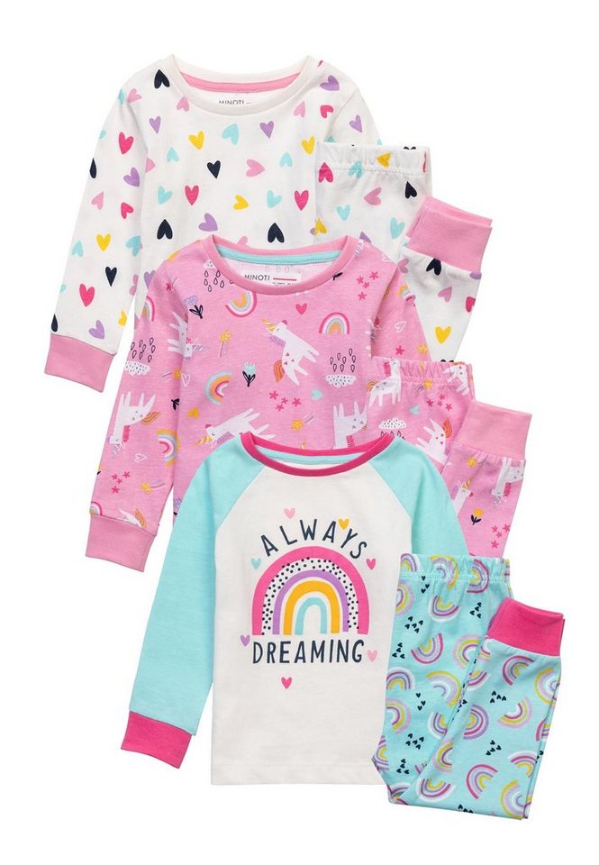 MINOTI Pyjama Drei klassische Schlafanzüge Set (1y-8y) von MINOTI