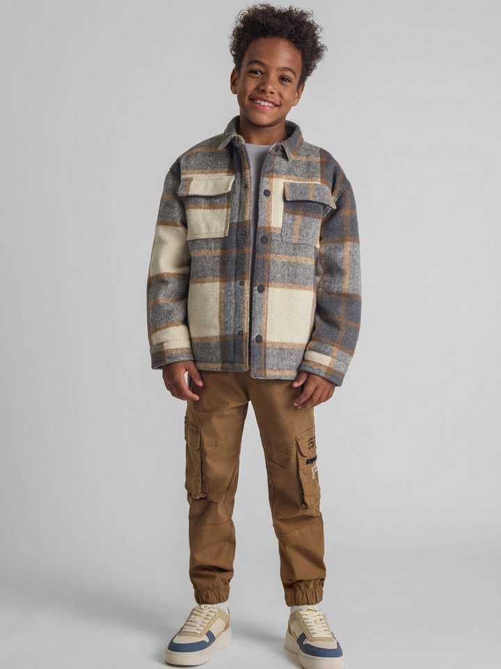 MINOTI Cargohose Joggerhose mit Cargotaschen, für Jungen Reißverschlusstaschen, Cargotaschen, elastische Beinabschlüsse von MINOTI