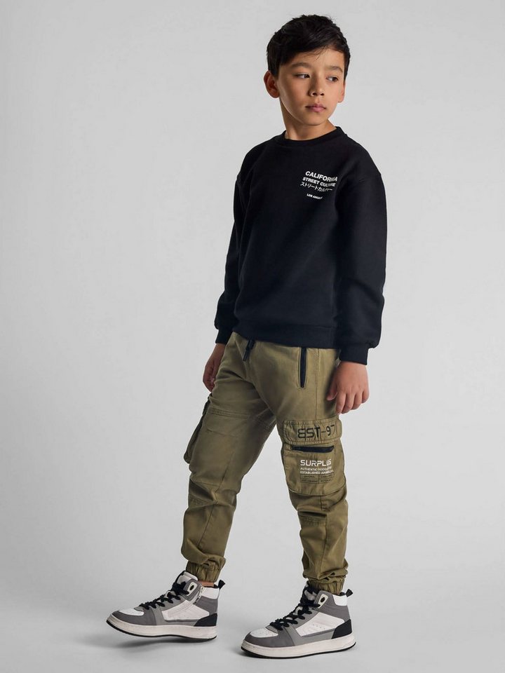 MINOTI Cargohose Joggerhose mit Cargotaschen, für Jungen Reißverschlusstaschen, Cargotaschen, elastische Beinabschlüsse von MINOTI