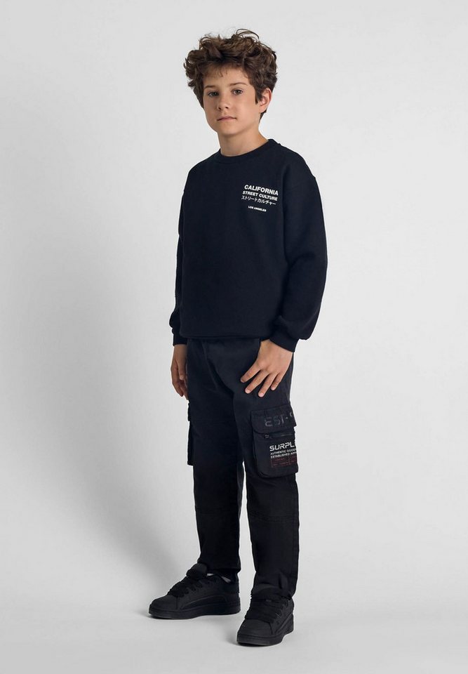 MINOTI Cargohose Cargohose mit Reißverschlusstaschen und Print (2y-14y) von MINOTI