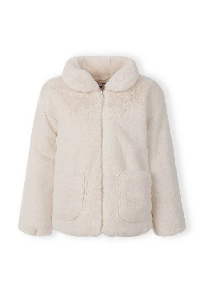 MINOTI Fellimitatjacke Teddy-Übergangsjacke mit Reißverschluss und Bubikragen (2y-14y) kuschelig von MINOTI