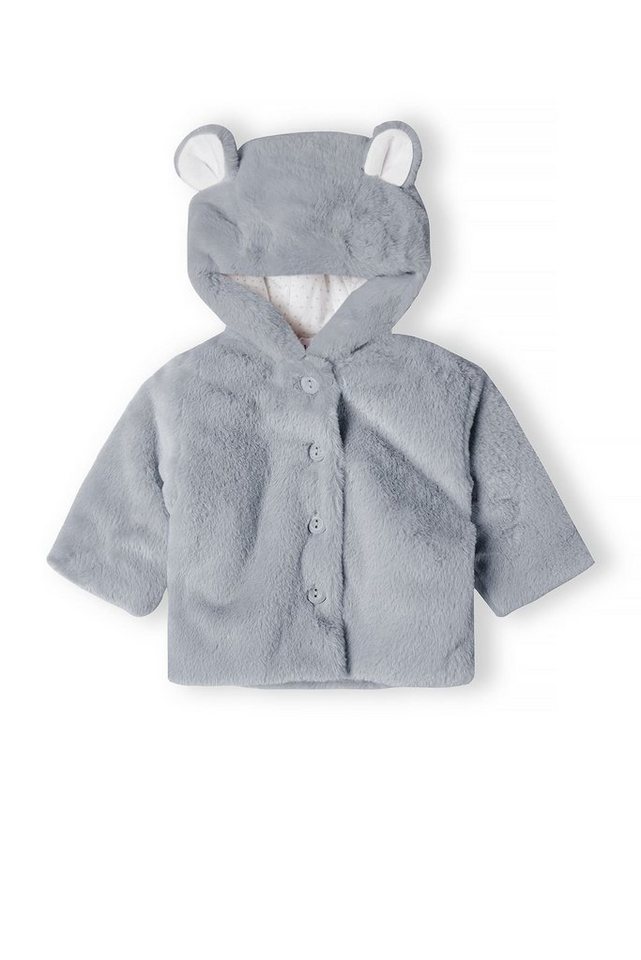 MINOTI Fellimitatjacke mit Kapuze (0-18m) von MINOTI