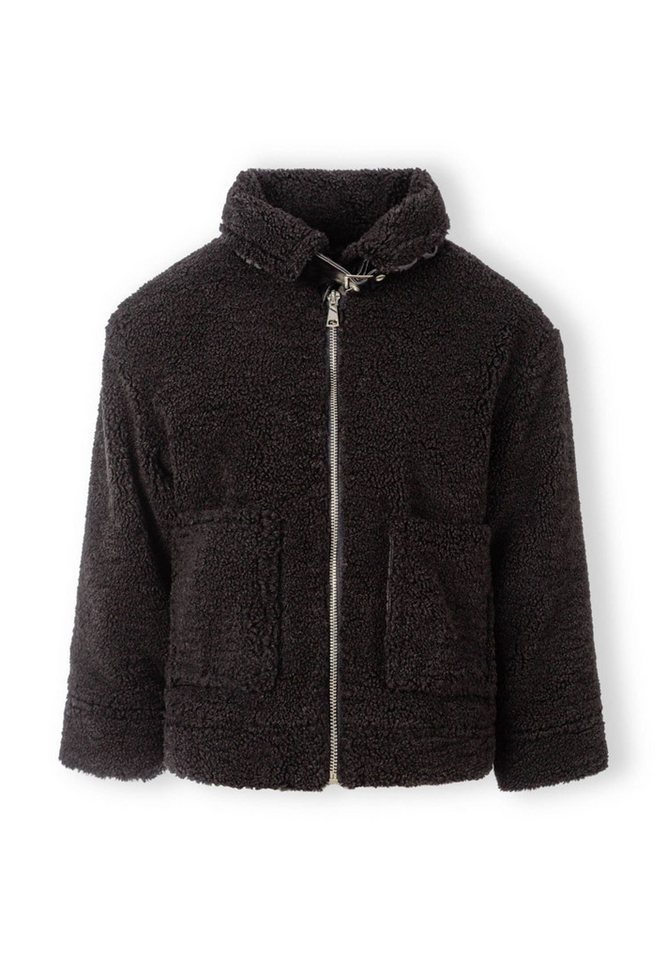 MINOTI Fleecejacke Borg Übergangsjacke mit Reißverschluss und Taschen (2–14y) schnelltrocknend, kuschelig von MINOTI