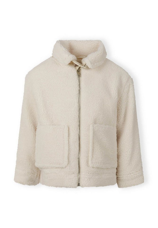 MINOTI Fleecejacke Borg Übergangsjacke mit Reißverschluss und Taschen (2–14y) schnelltrocknend, kuschelig von MINOTI