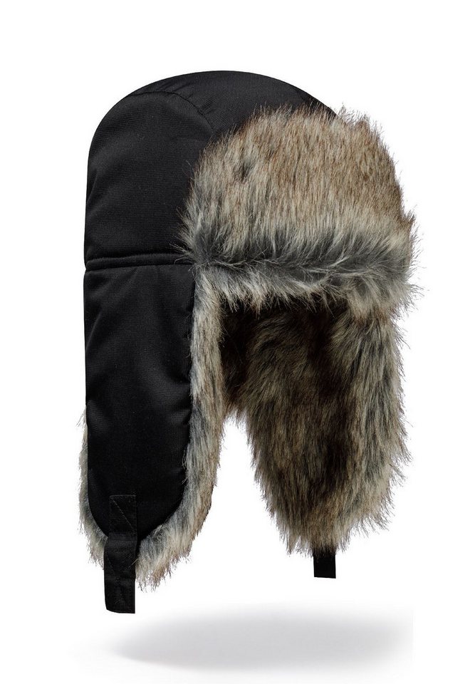 MINOTI Fleecemütze Trappermütze mit Ohren, für Jungen Trappermütze mit Ohrklappen und Kunstfell von MINOTI