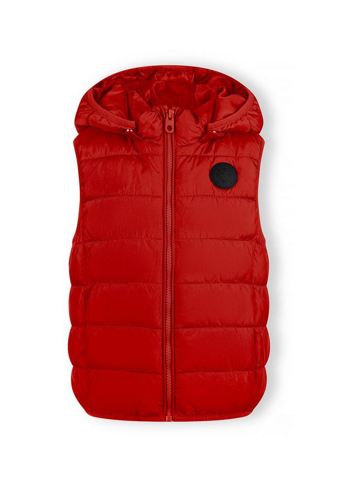 MINOTI Steppweste Weste mit Badge und Kapuze zum Abnehmen  (2y-14y) von MINOTI