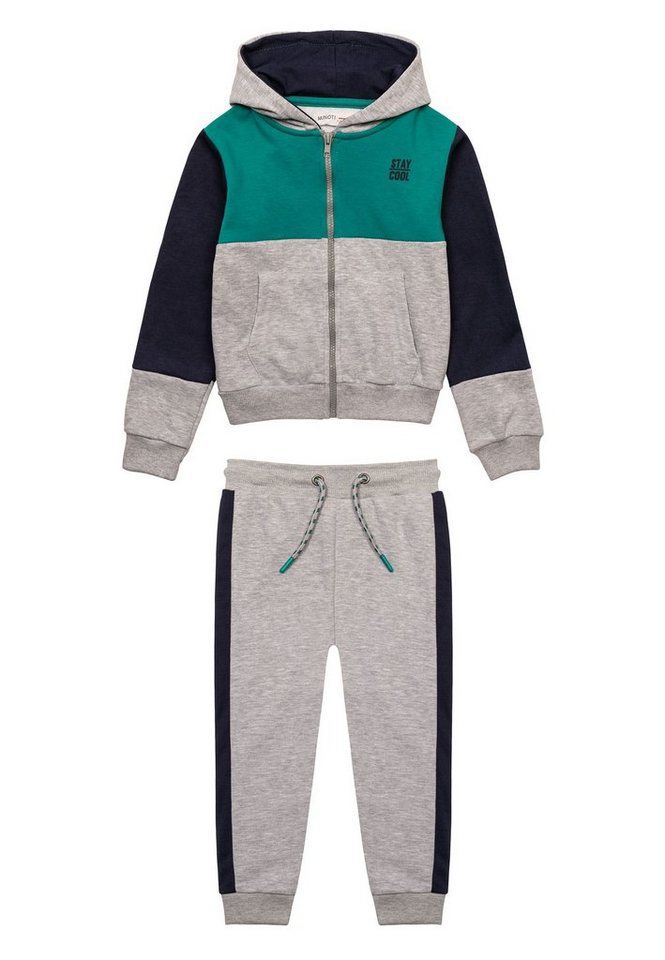 MINOTI Jogginganzug Set: sportliche Bluse mit Kapuze und Hose (1y-8y) von MINOTI