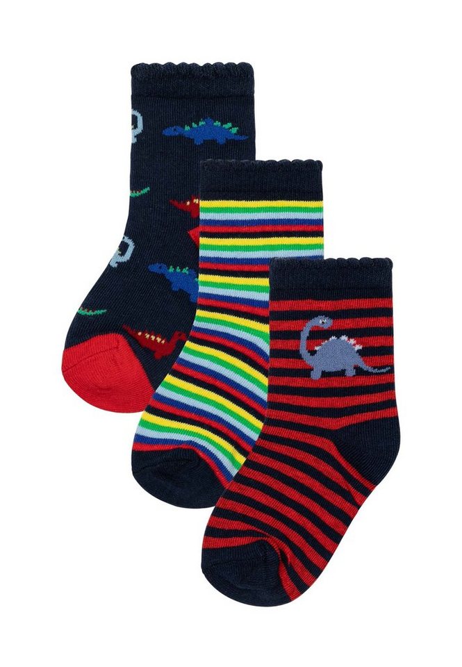 MINOTI Kurzsocken 3 Paar helle Socken (1y-8y) von MINOTI