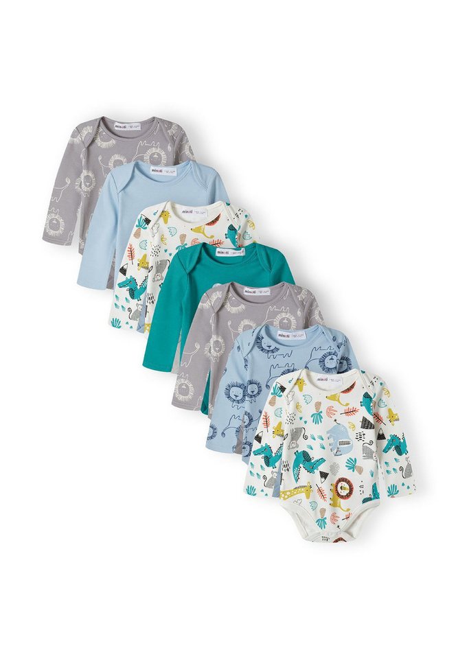 MINOTI Langarmbody Langärmelige Bodys im 7-er Pack (0-24m) von MINOTI