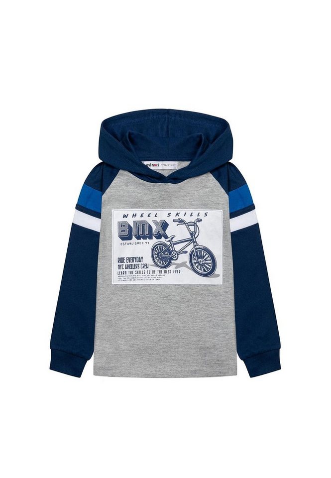 MINOTI Langarmshirt Fahrrad-T-Shirt mit Kapuze (1y-8y) von MINOTI