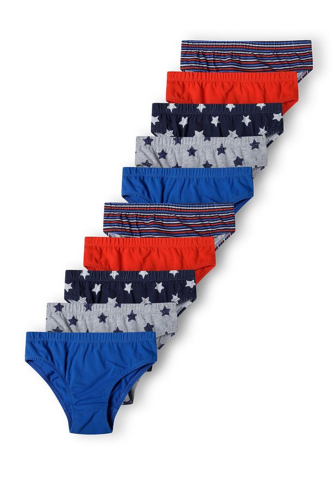 MINOTI Slip Jungenslips (10-er Pack) 10-er Pack, bunte Slips mit elastischem Bund von MINOTI