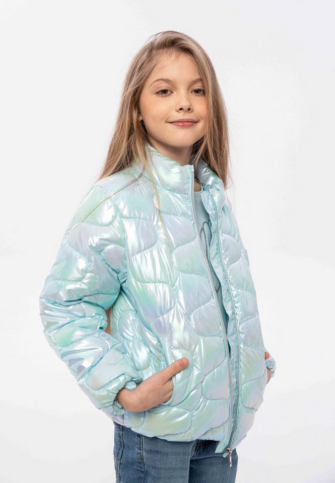 MINOTI Steppjacke Jacke für Mädchen Metallic-Look, ohne Kapuze von MINOTI