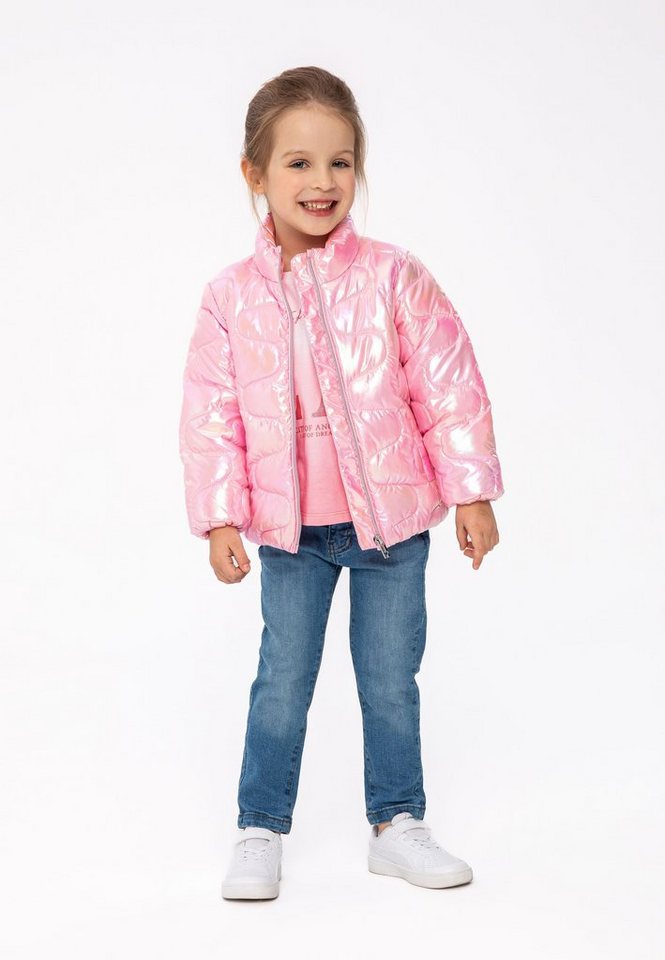 MINOTI Steppjacke Jacke für Mädchen Metallic-Look, ohne Kapuze von MINOTI