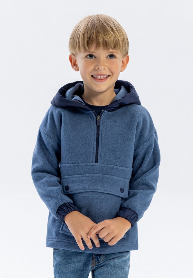 MINOTI Sweatshirt Kapuzensweatshirt aus Flies, für Jungen praktische Pattentasche von MINOTI