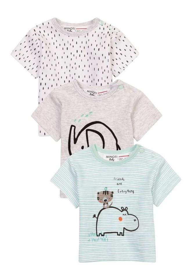 MINOTI T-Shirt Ein Set aus 3 T-Shirts aus Baumwolle (0-12m) von MINOTI