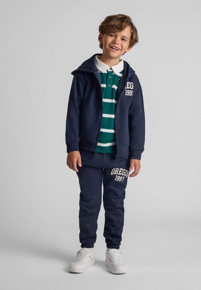 MINOTI Trainingsanzug Zweiteiliges Set mit Sweatshirt mit Print und Reißverschluss
 (2y-8y) von MINOTI