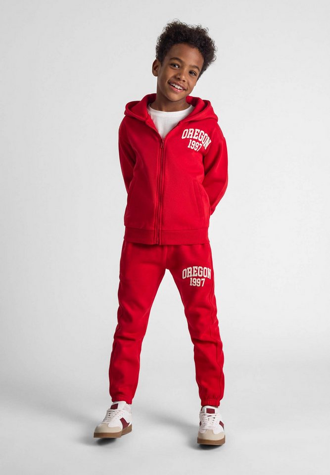 MINOTI Trainingsanzug Zweiteiliges Set mit Sweatshirt mit Print und Reißverschluss
 (2y-8y) von MINOTI