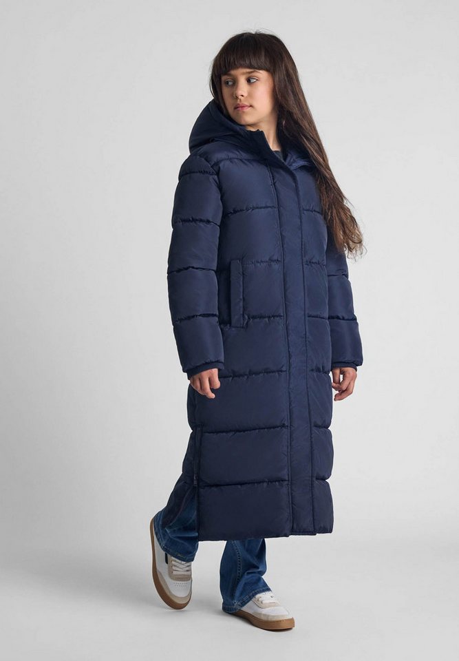 MINOTI Winterjacke Lange, gesteppte Winterjacke mit Kapuze und Reißverschlüssen (2–14y) von MINOTI
