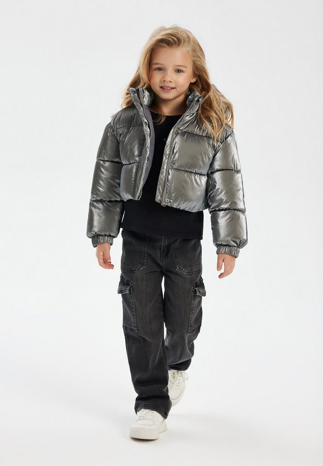MINOTI Wintermantel Kurze Jacke im Metallic-Look (4y-14y) von MINOTI