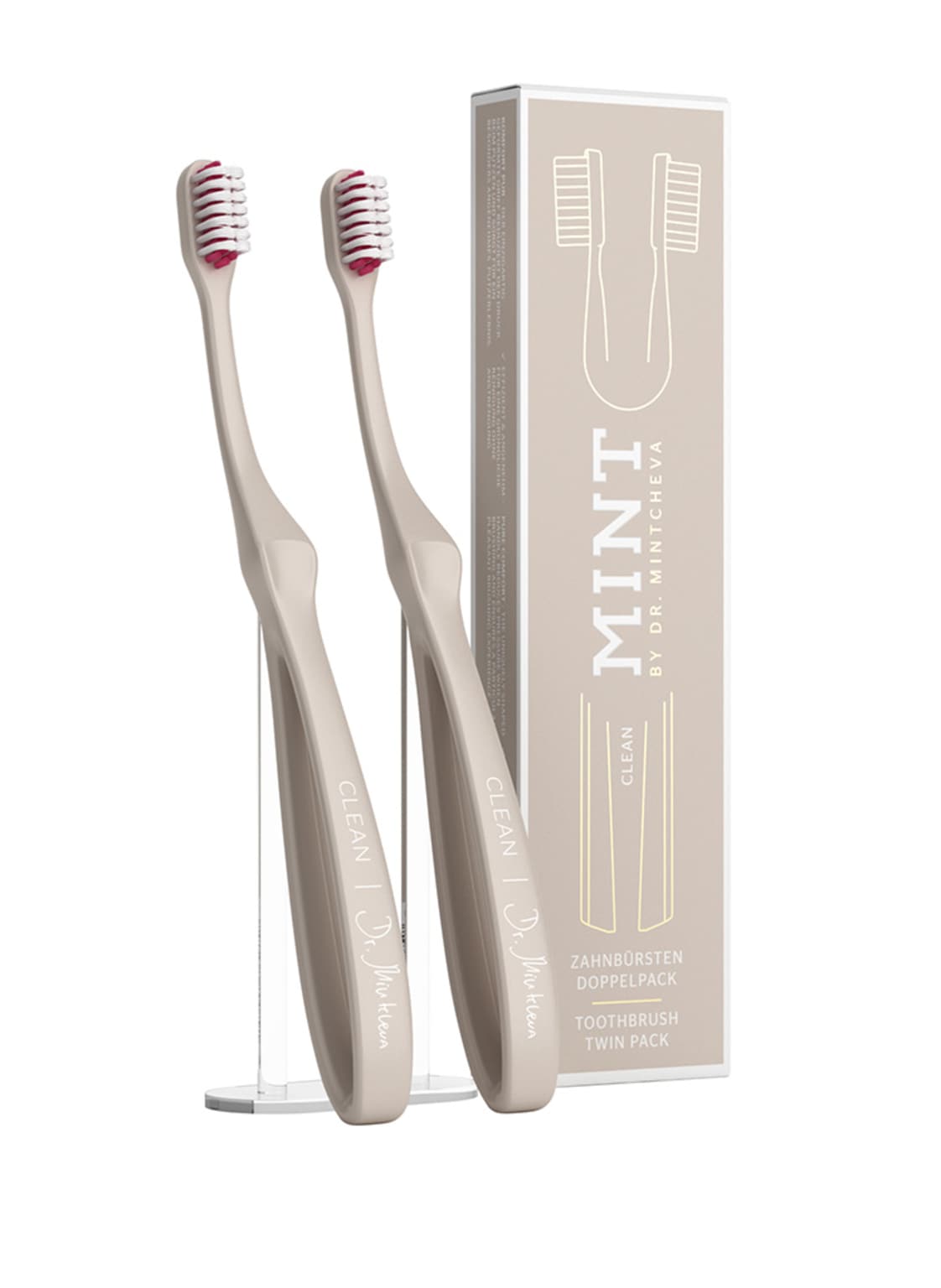 Mint By Dr. Mintcheva Clean Zahnbüsten Doppelpack (2 Stück) von MINT BY DR. MINTCHEVA