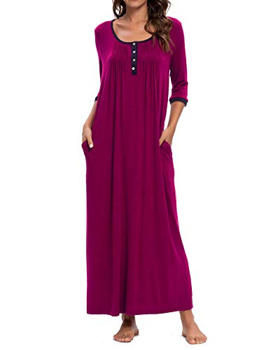 MINTLIMIT Damen Nachtwäsche Sleepwear Nachthemd für Damen Nachtkleid Dessous Sleepwear, Purple,Medium von MINTLIMIT