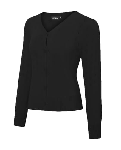 MINTLIMIT Strickjacke Damen Kurz Strick Sommer Knit Cropped Cardigan Kurze Elegante Bolerojacke 2025 Festlich Knopf Bolero von MINTLIMIT