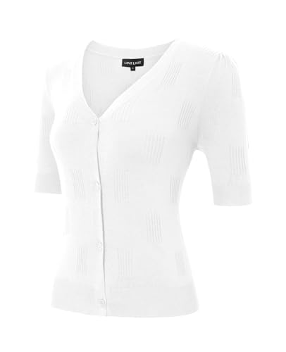 MINTLIMIT Strickjacke Damen Kurz Strick Sommer Knit Cropped Cardigan Kurze Elegante Bolerojacke 2025 Festlich Knopf Bolero von MINTLIMIT