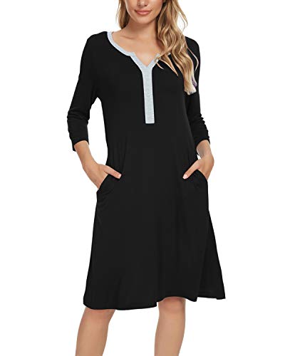 MINTLIMIT Nachthemd Damen Kurzarm gr.48-50 Schwarz XXL MINTLIMIT Nachthemd Damen Kurzarm gr.48-50 Schwarz XXL von MINTLIMIT