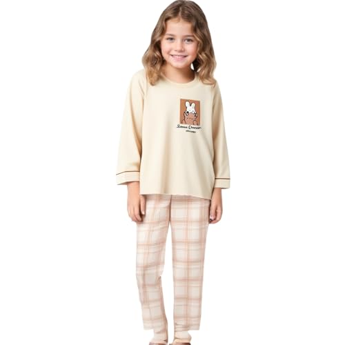 MINTLIMIT Pyjama Set für Mädchen 10-16 Jahre Druck Lange Ärmel Casual Nachtwäsche Baumwolle Loungewear Set Tops Hosen Geschenk für Mädchen von MINTLIMIT