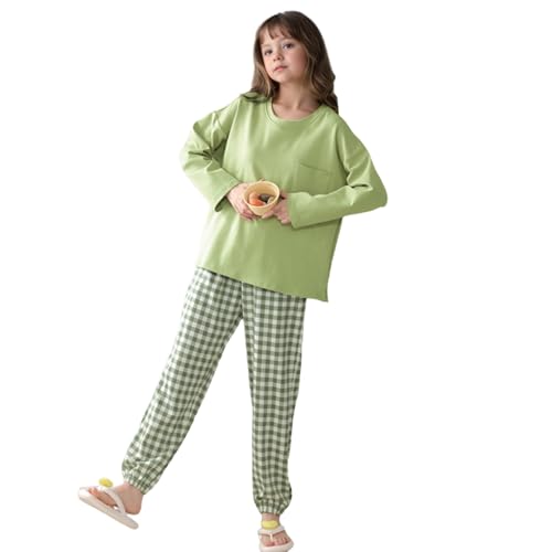 MINTLIMIT Pyjama Set für Mädchen 10-16 Jahre Druck Lange Ärmel Casual Nachtwäsche Baumwolle Loungewear Set Tops Hosen Geschenk für Mädchen von MINTLIMIT