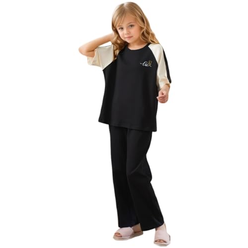 MINTLIMIT Pyjamas Set für Mädchen 10-16 Jahre Druck Lange Ärmel lässige Nachtwäsche Baumwolle Loungewear Set Tops & Hosen Geschenk für Mädchen von MINTLIMIT