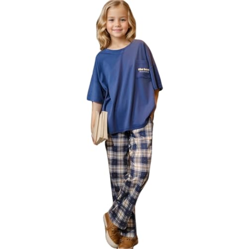 MINTLIMIT Pyjamas Set für Mädchen 10-16 Jahre Druck Lange Ärmel lässige Nachtwäsche Baumwolle Loungewear Set Tops & Hosen Geschenk für Mädchen von MINTLIMIT