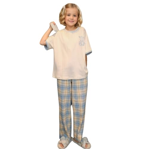 MINTLIMIT Pyjamas Set für Mädchen 10-16 Jahre Druck Lange Ärmel lässige Nachtwäsche Baumwolle Loungewear Set Tops & Hosen Geschenk für Mädchen von MINTLIMIT