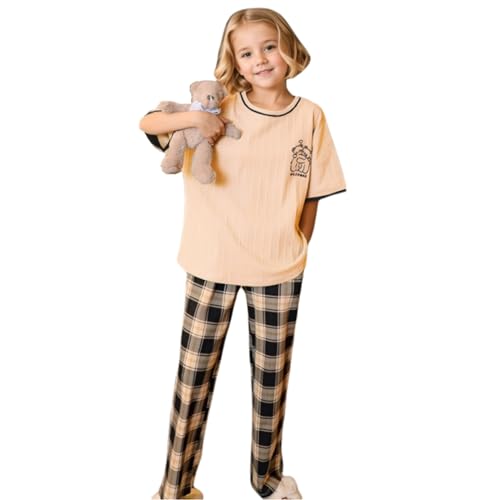 MINTLIMIT Pyjamas Set für Mädchen 10-16 Jahre Druck Lange Ärmel lässige Nachtwäsche Baumwolle Loungewear Set Tops & Hosen Geschenk für Mädchen von MINTLIMIT