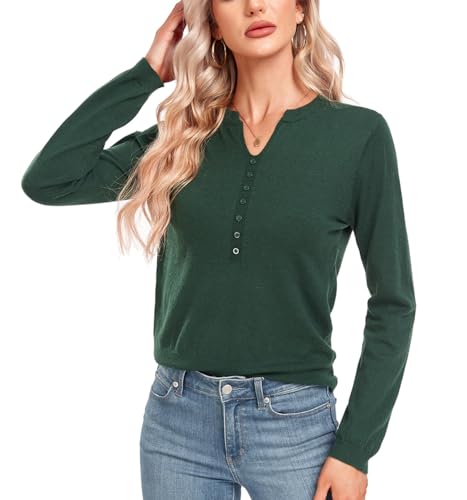 MINTLIMIT Women's 2023 V Hals Langarm Pullover gestrickt lässig Herbst Pullover Tops von MINTLIMIT
