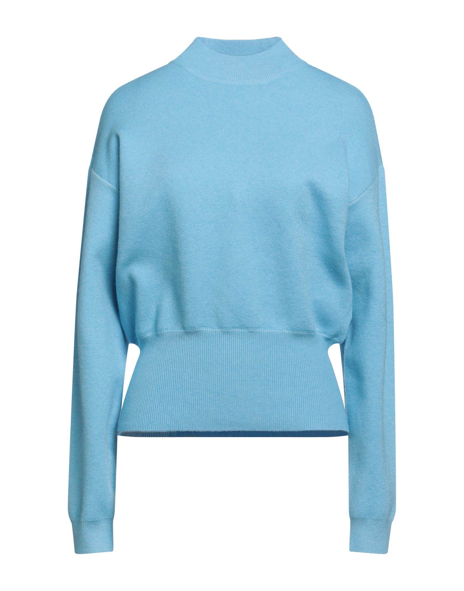 MINUS Rollkragenpullover Damen Azurblau von MINUS