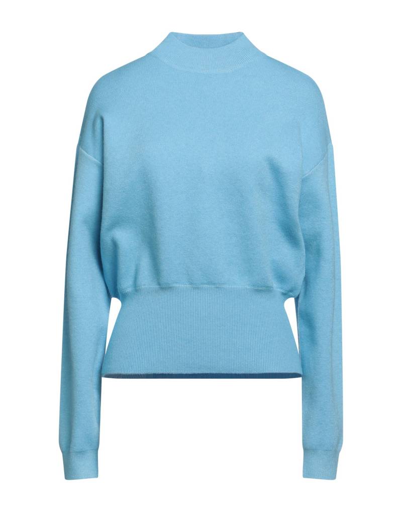 MINUS Rollkragenpullover Damen Azurblau von MINUS