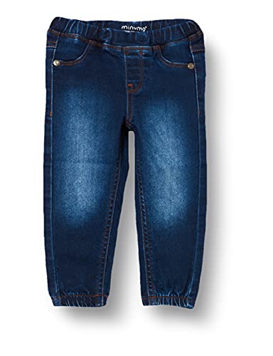 MINYMO Baby-Jungen Power Stretch Loose fit Jeans, Dark Blue Denim, 80 von MINYMO