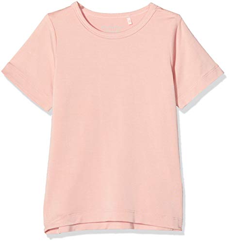 MINYMO Baby-Mädchen Kurzarm-Bluse in angenehmer Qualität T-Shirt, Rosa (Misty Rose 524), (Herstellergröße:86) von MINYMO