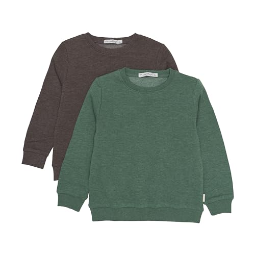 MINYMO Boy's Sweatshirt Boys (2-Pack) Shirt, Hunter Grün, 80 (2er Pack) von MINYMO