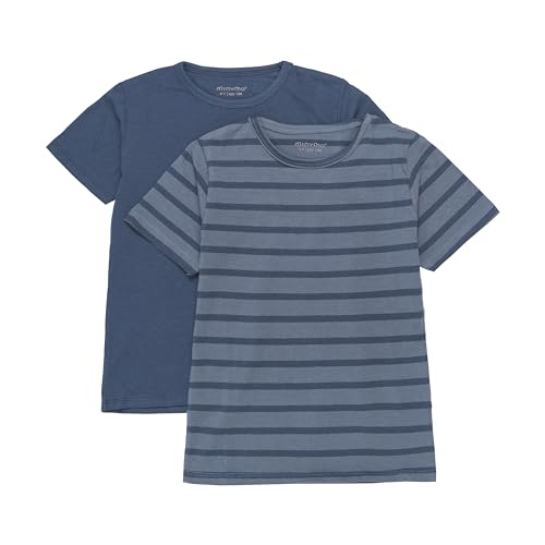MINYMO Boys Basic T-Shirt, New Navy, 152 (2er Pack) von MINYMO
