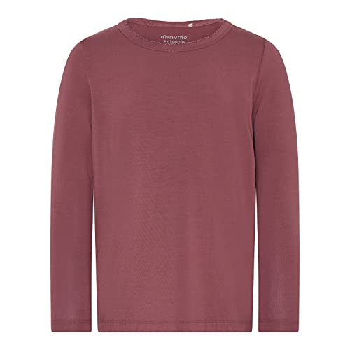 MINYMO Girl's Bluse Langarm-Bamboo Blouse, Rose Brown, 116 von MINYMO