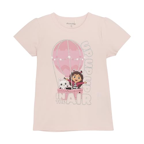 MINYMO Girl's SS T-Shirt, Rose, 116 cm von MINYMO